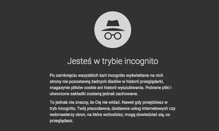 Tryb incognito