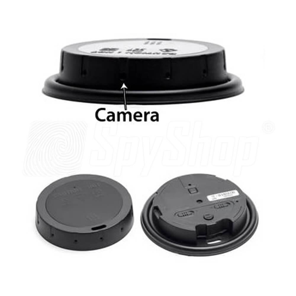 Kamera z rejestratorem w kubku na kawę