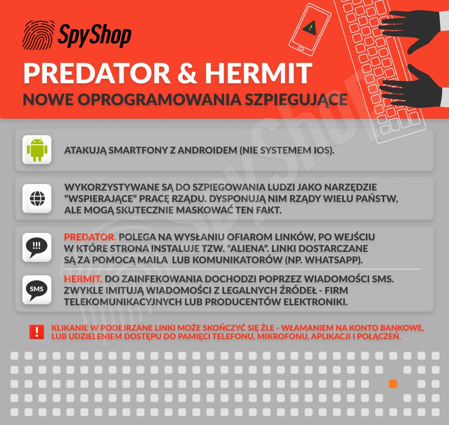 Infografika Predator i Hermit - następcy Pegasusa