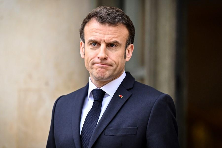 Niezadowolony prezydent Francji